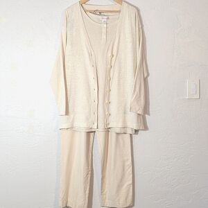 3 Piece 100% Silk Luxury Beach Bridal Honeymoon Vacation Coastal Resort Outfit